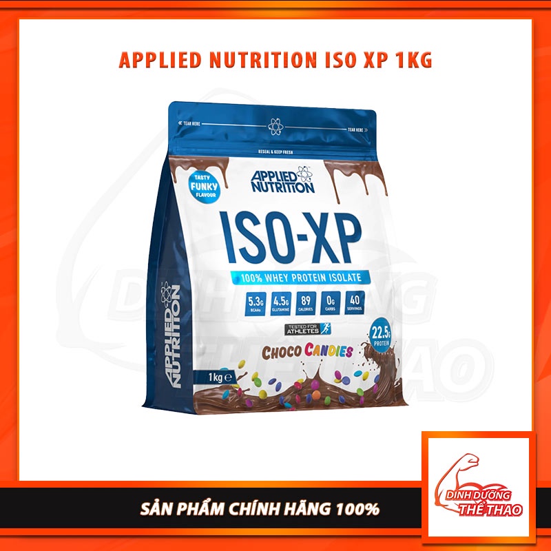 Applied Nutrition Iso Xp 1kg Whey Protein Isolate Hỗ Trợ Tăng Cơ Giảm Mỡ