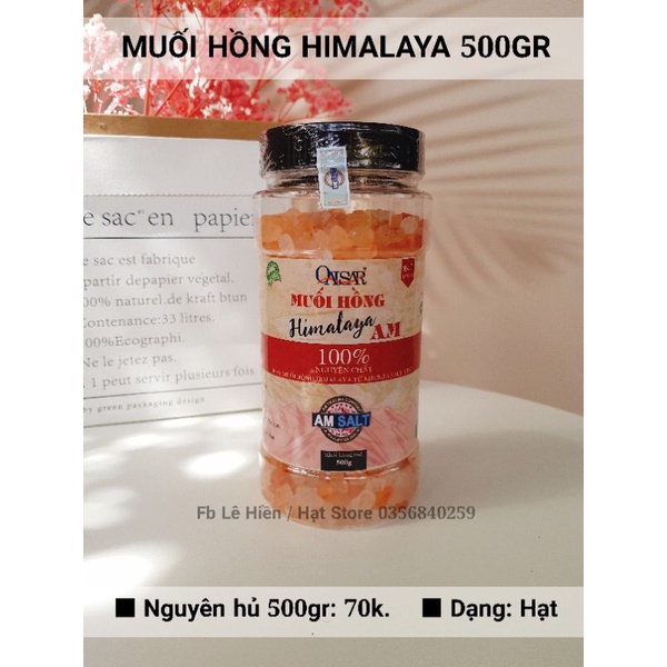 Muối hồng Himalaya AM 500gr