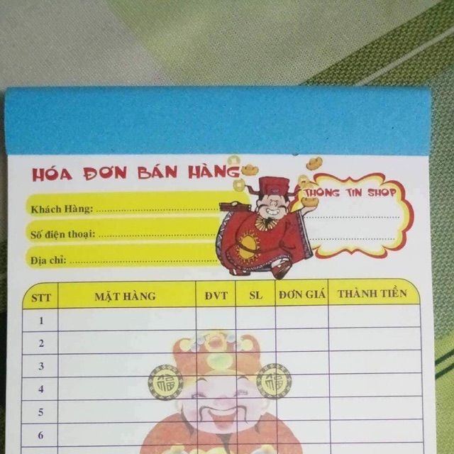5 quyển Hoá đơn kute
