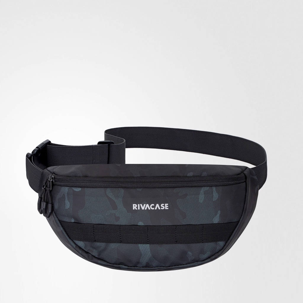 Túi đeo chéo/Túi bao tử Nam Nữ  RIVACASE 7614  chất liệu PTE chống nước đỉnh camo, họa tiết Camo đẹp xuất sắc