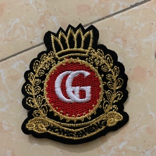 Sticker thêu logo gg