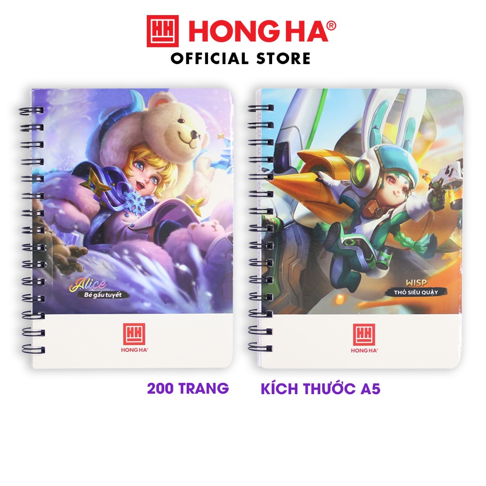 Sổ lò xo A5 Hồng Hà thiết kế hình game Liên Quân Mobile 200 trang - 4171