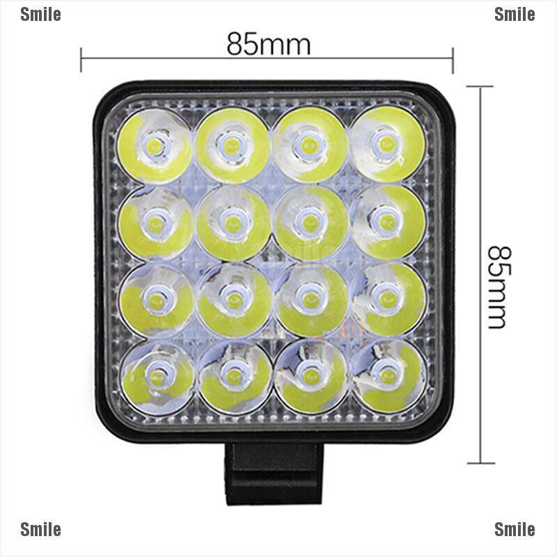 Đèn chiếu sáng phá sương 48W 16LED cho xe ô tô địa hình 12V/24V