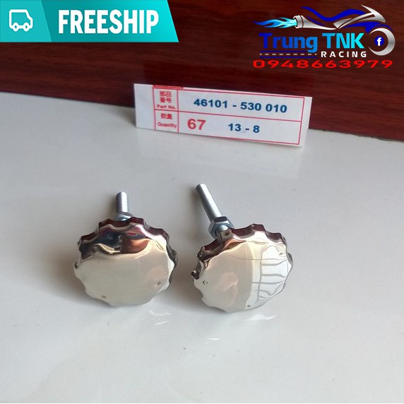 Nút cốp inox xe cub 78