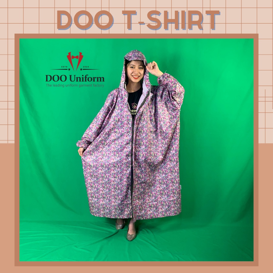 [DOO RAINCOAT] Áo mưa họa tiết màu