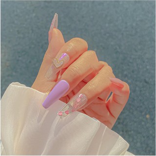 [FREESHIP] móng tay giả thiết kế lấp lánh dễ thương A291, nailbox úp 2021