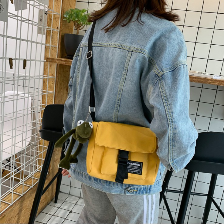 TÚI TOTE ĐEO CHÉO UNISEX NAM NỮ - VẢI DỆT CANVAS [ CÓ TÚI CON] PHONG CÁCH HÀN QUỐC TV004