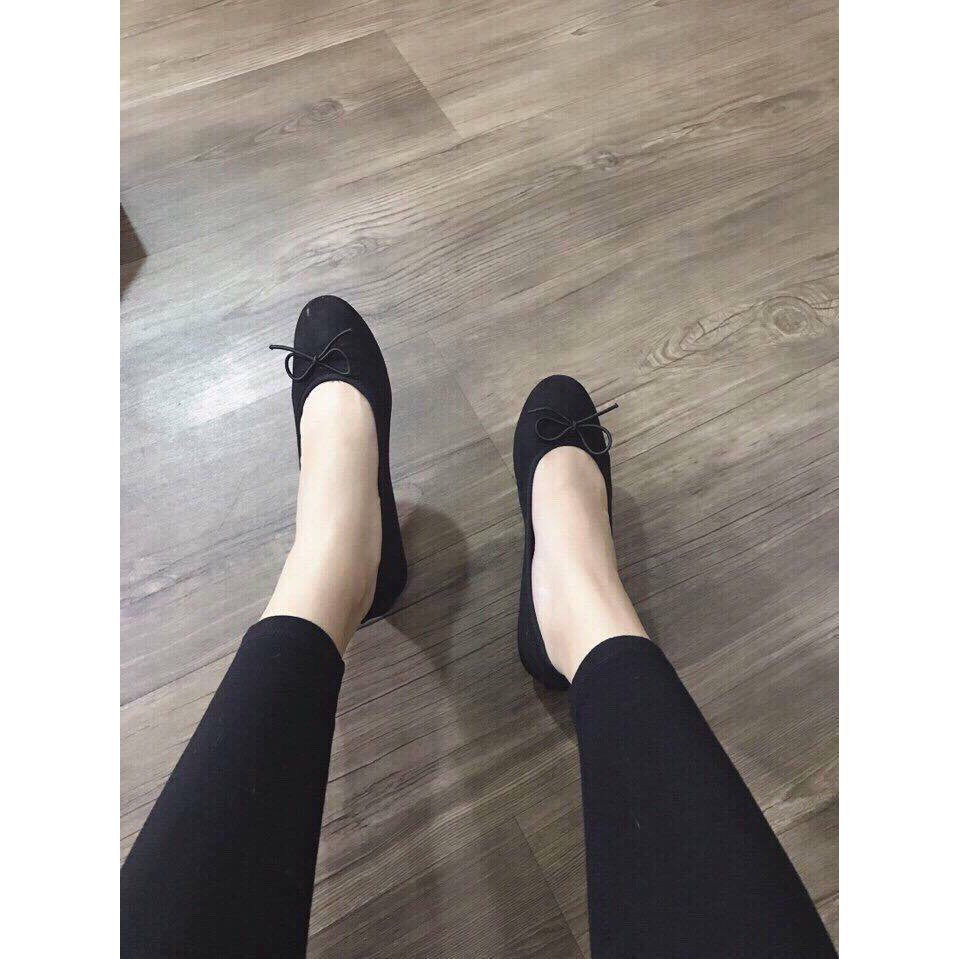 Giày bệt gắn nơ chun đơn giản | BigBuy360 - bigbuy360.vn