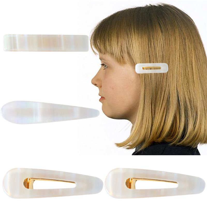 Kẹp Tóc Mái Bằng Nhựa Acrylic Nhiều Màu Sắc Thời Trang Cho Nữ