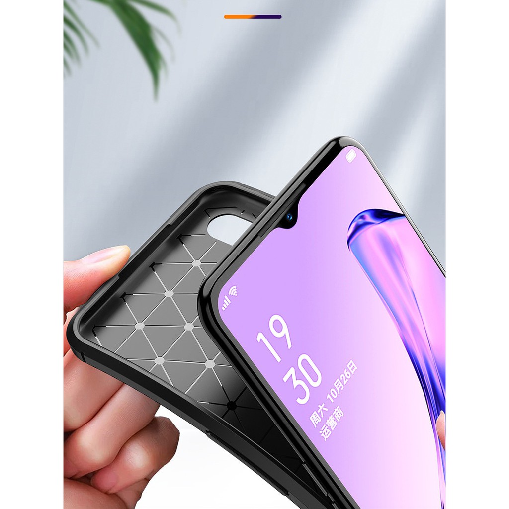 Ốp lưng OPPO A91 / F15 / Oppo Reno 3 dùng chung Auto Focus vân Rằn Ri chống mồ hôi vân tay chống