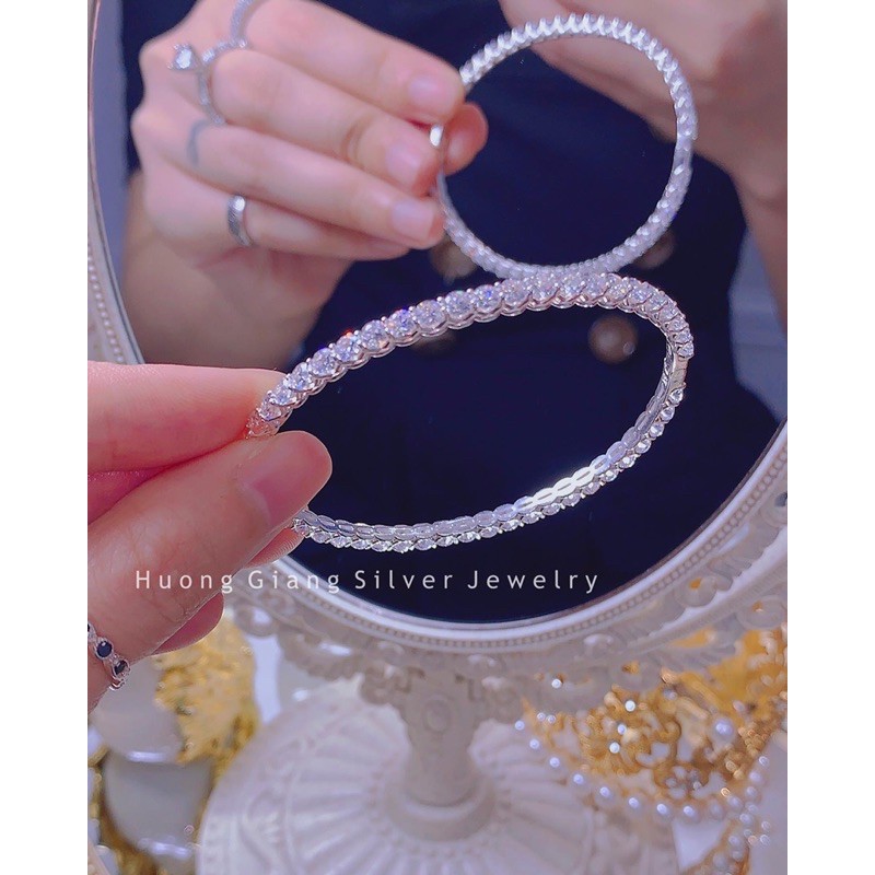 Vòng tay full đá bạc - HuongGiangSilver