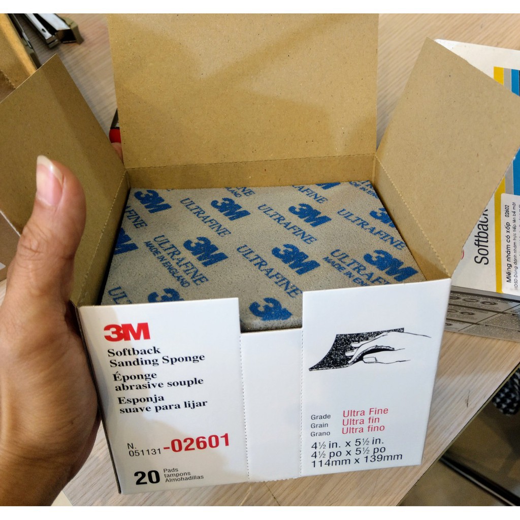 Nhám Xốp Mịn 3M 02601 UltraFine Softback Sanding Sponge