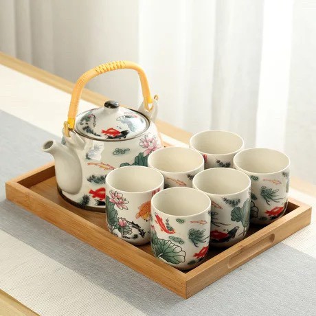 Set bộ ấm trà 6 tách Nhật Bản