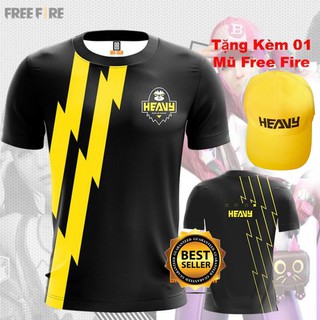 Áo thun team Heavy FF tặng kèm mũ cực chất