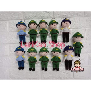 Móc khoá len bộ đội