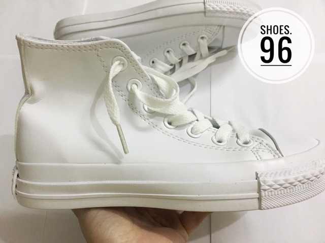 |Ảnh thật| Converse Rubber White High 