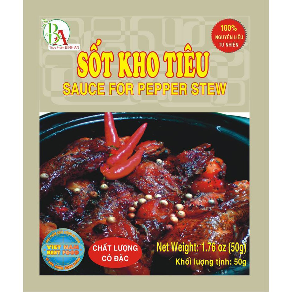 Sốt Kho Tiêu 50gr