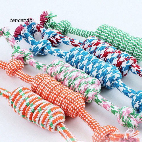 1 Dây Thừng Thắt Nơ Cotton Bện Thủ Công Cho Thú Cưng Gặm Răng