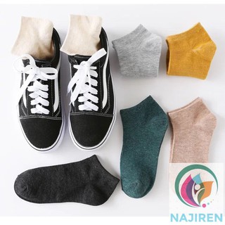 Vớ trơn cổ ngắn nam nữ , tất muối tiêu unisex nhiều màu