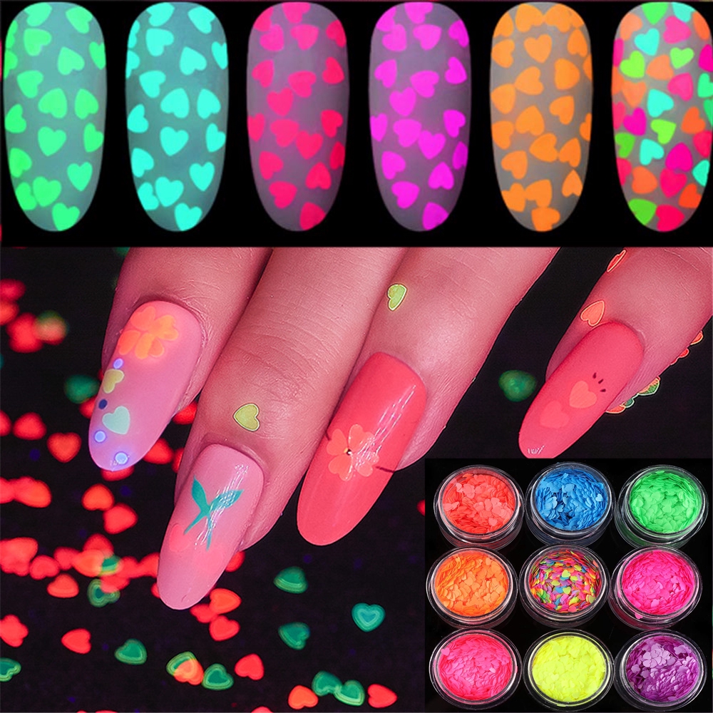 Hộp sequin lấp lánh dùng để trang trí móng nghệ thuật