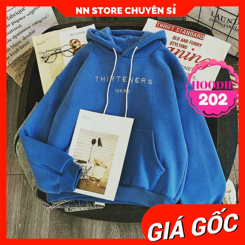 Áo hoodie nam nữ chất nỉ bông thêu chữ dễ thương Áo nỉ chui Unisex AHD202