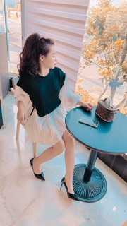 Áo babydoll buộc eo ( kèm video - ảnh thật )