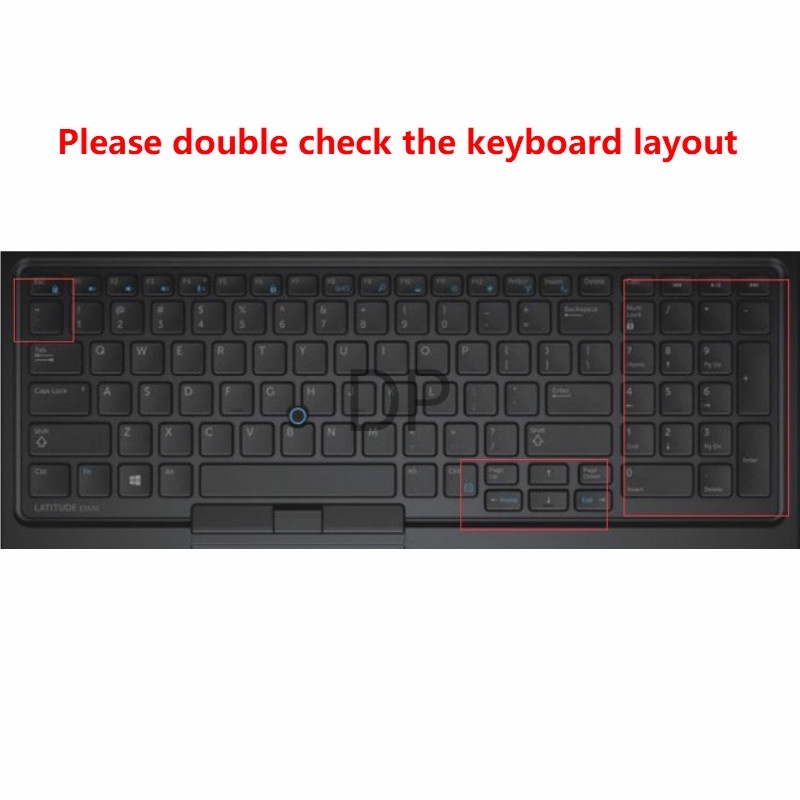 Ốp Silicon Mềm Siêu Mỏng Bảo Vệ Bàn Phím Laptop 15.6 Inches Dell Precision 7530 Latitude 5591