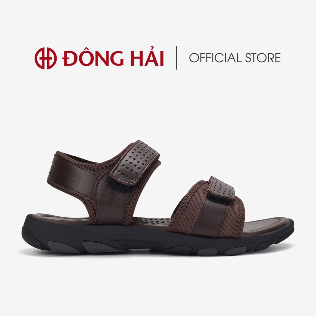 &quot;TẶNG NGAY 30K khi theo dõi gian hàng &quot;Sandal nam quai ngang da bò Đông Hải đế cao su chống trơn trượt - S3216