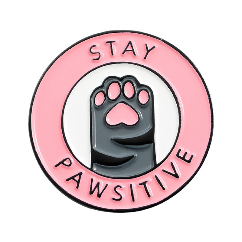 Ghim Cài Áo Hình Chân Mèo Dễ Thương