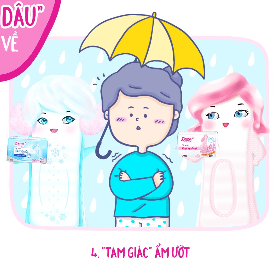 BVS Hằng Ngày Diana Sensi - Băng Vệ Sinh Diana Hàng Ngày SenSi Cool Fresh