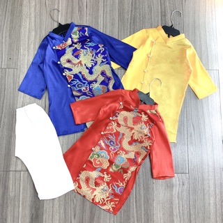 [XÃ HÀNG] Áo Dài Gấm L1 Bé Trai Cao Cấp (Giá Xưởng Xả)