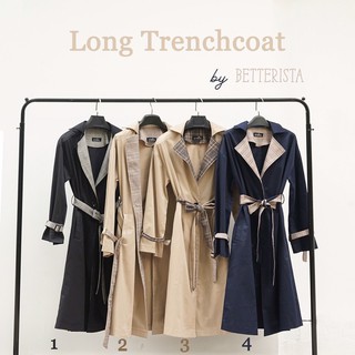 Áo khoác Khaki Trenchcoat dáng dài kèm đai