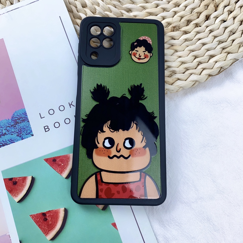 Ốp lưng Samsung Tóc Xù bóng hình viền vuông J4/J6/+/J8/A6/Plus/A7 2018/J7/Pro/Prime/A10/A10s/A20s/A20/A30/A50/A50s/A70