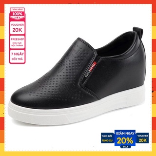 Giày sneaker nữ độn đế 6cm mã H24