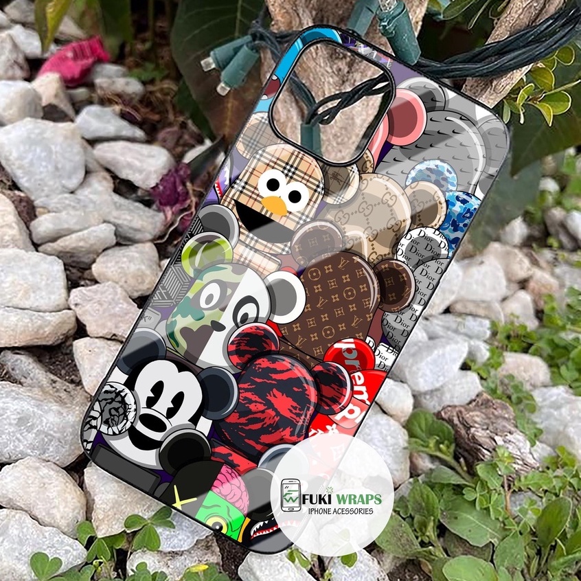 Ốp Lưng Kính Cường Lực / Case Chống Vỡ Dành Cho 13ProMax 12ProMax 11ProMax X XSMAX Fukishop