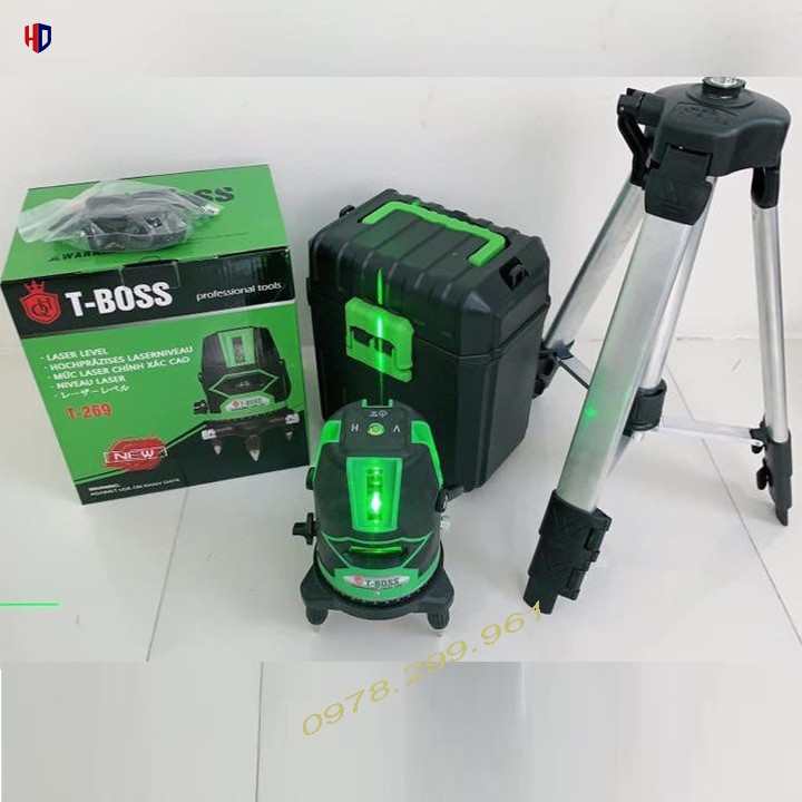 Máy Bắn Cốt 5 Tia Xanh Máy Cân Bằng Laser T-BOSS T269_Bóng Led Siêu Sáng