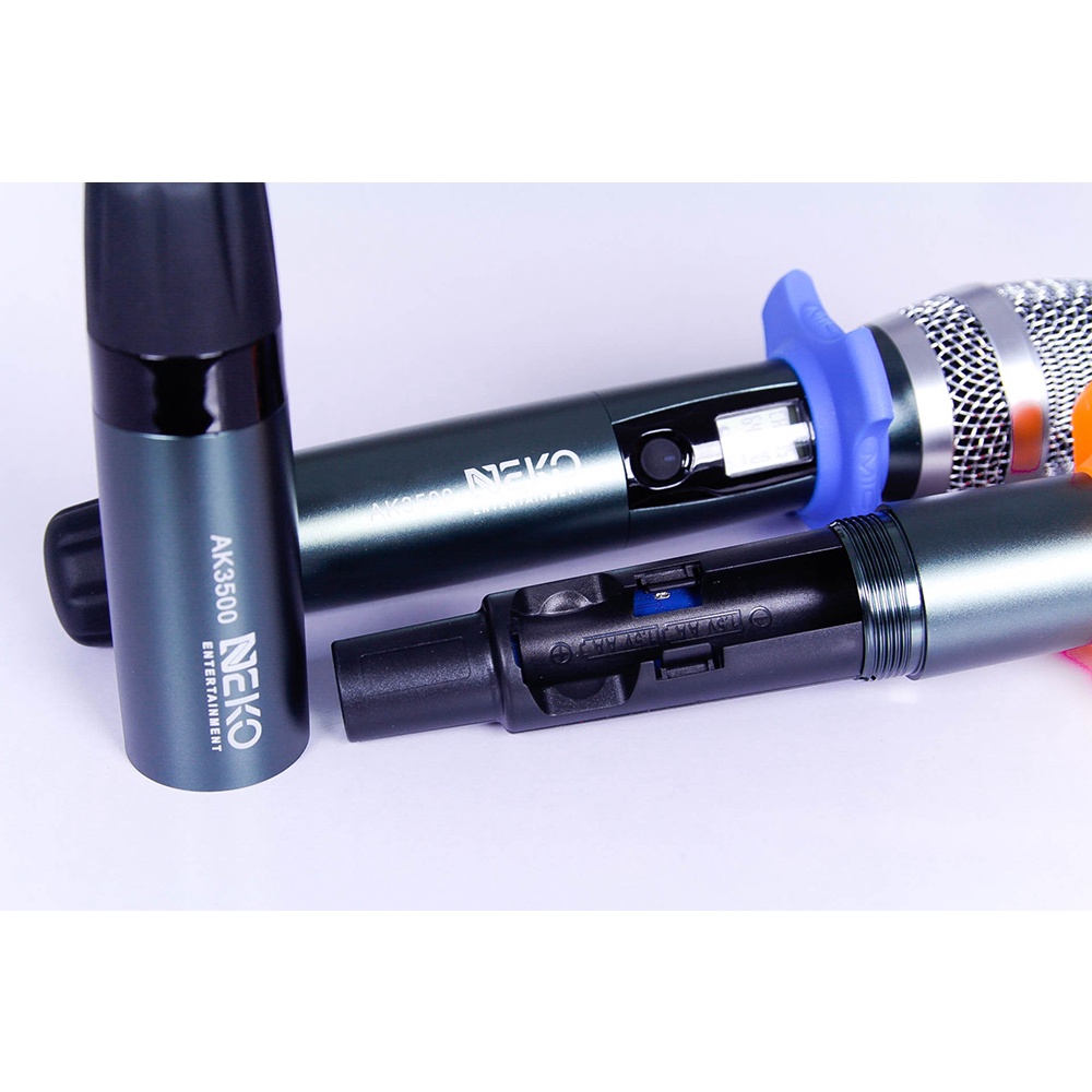 Đẩy liền vang liền mic karaoke không dây Neko AK3500, hàng chính hãng, bas audio