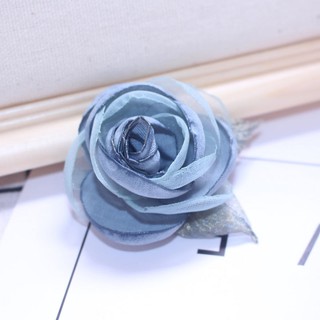 Cài áo hoa vải voan