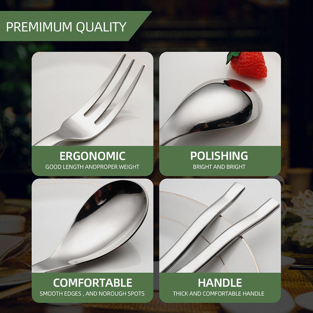 1 Bộ Muỗng Nĩa Phong Cách Phương Tây Chất Lượng Cao