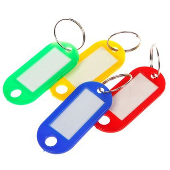 Combo 20 thẻ đánh dấu phân loại, thẻ ghi nhớ gắn móc chìa khóa, vali, hành lý nhiều màu giúp bạn phân loại rõ ràng