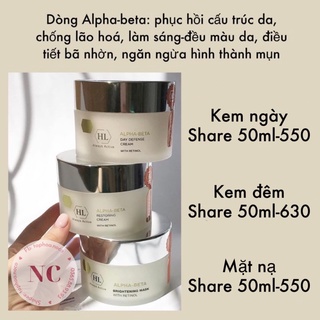 Kem dưỡng chống lão hóa HL Holy land Alpha beta Restoring cream, Day defense cream
