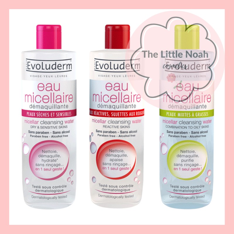 [Evoluderm] Nước Tẩy Trang EvoIuderm Eau Micellaire - Pháp [Chính Hãng]