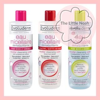 [Evoluderm] Nước Tẩy Trang EvoIuderm Eau Micellaire - Pháp [Chính Hãng]