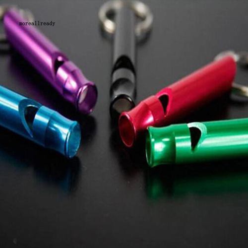 Set 2 còi hợp kim nhôm kêu cứu khẩn cấp dùng khi đi leo núi/ cắm trại ngoài trời cỡ 4.7x0.9cm
