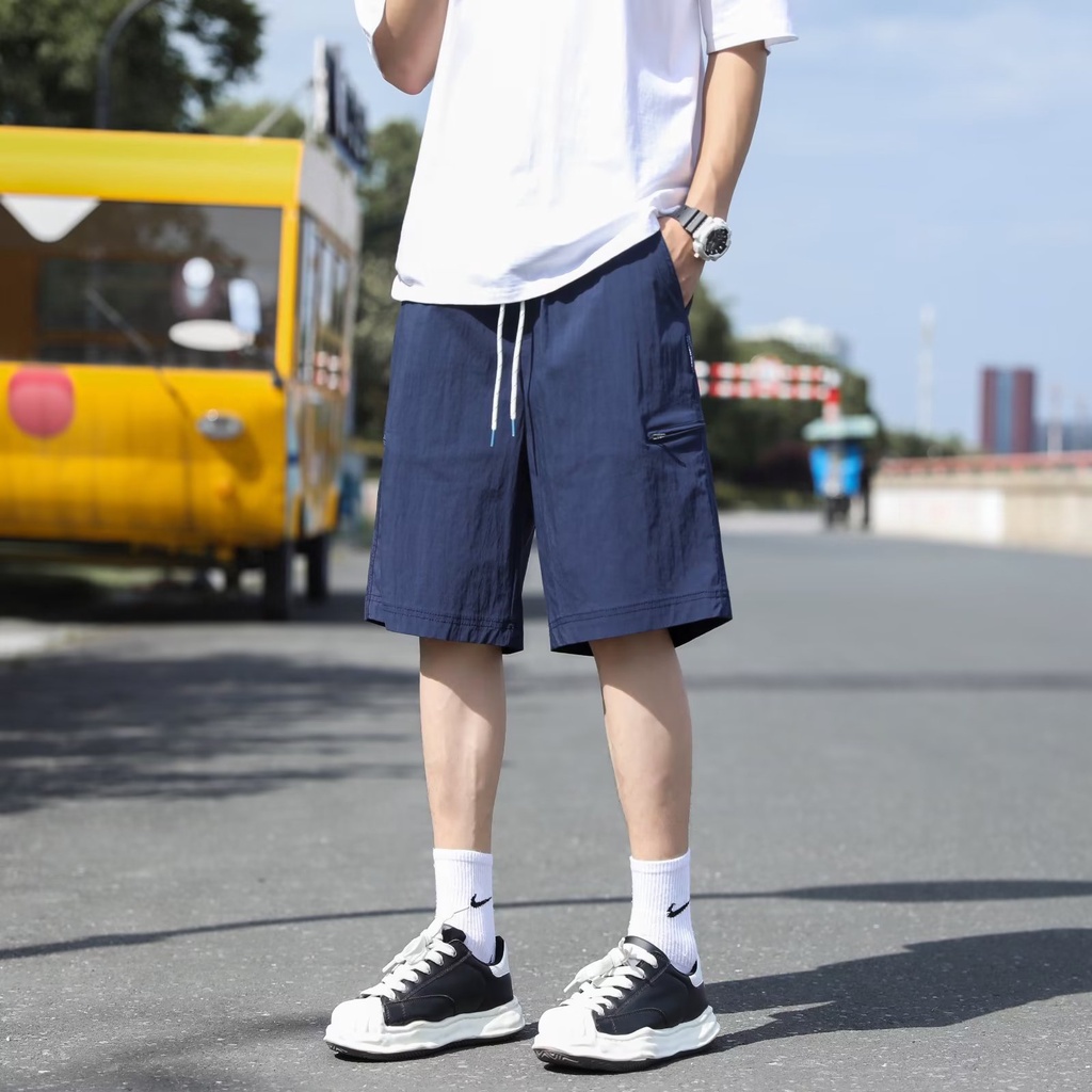 Quần Short Thể Thao Lưng Thun Ống Rộng Thoải Mái Thời Trang Cho Nam size M-2XL