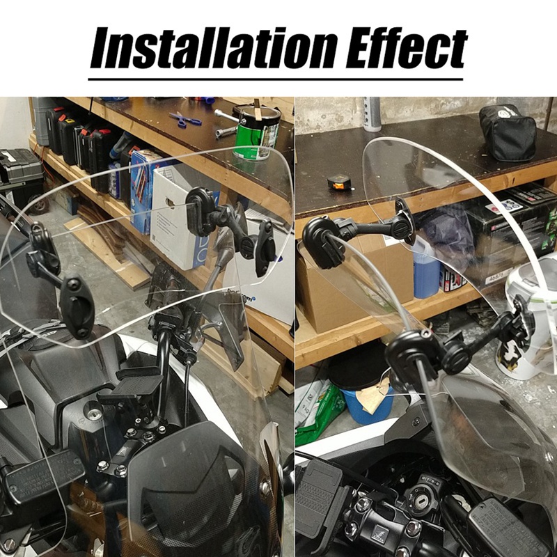 Kính Chắn Gió Mở Rộng Tùy Chỉnh Tiện Dụng Cho Xe Mô Tô Honda Suzuki Kawasaki Yamaha