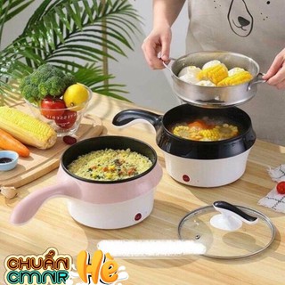 (  LOẠI 1 ) Nổi Lẩu Mini 2 Tầng Đa Năng Có Tay Cầm - Ca mỳ đa năng