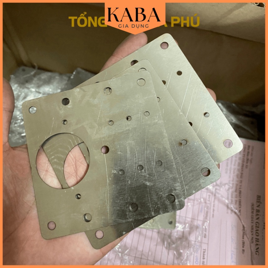 Miếng thép sửa bản lề tủ , miếng tấm Pát Pad thép vuông sửa bản lề tủ INOX KABA