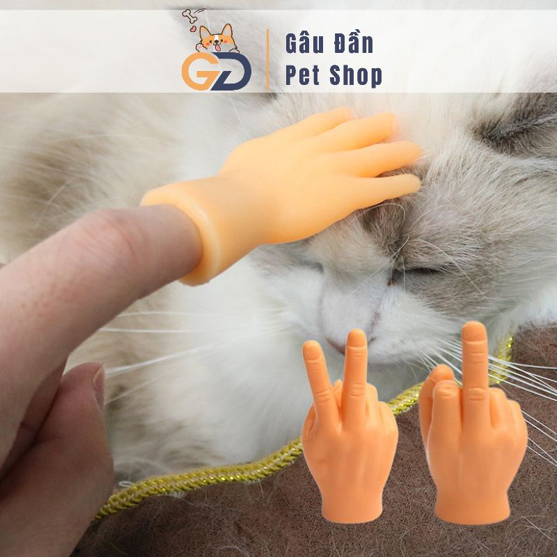 Ngón Tay Cao Su Gãi Mèo ,Nựng Mèo ,Mát Xa Mèo