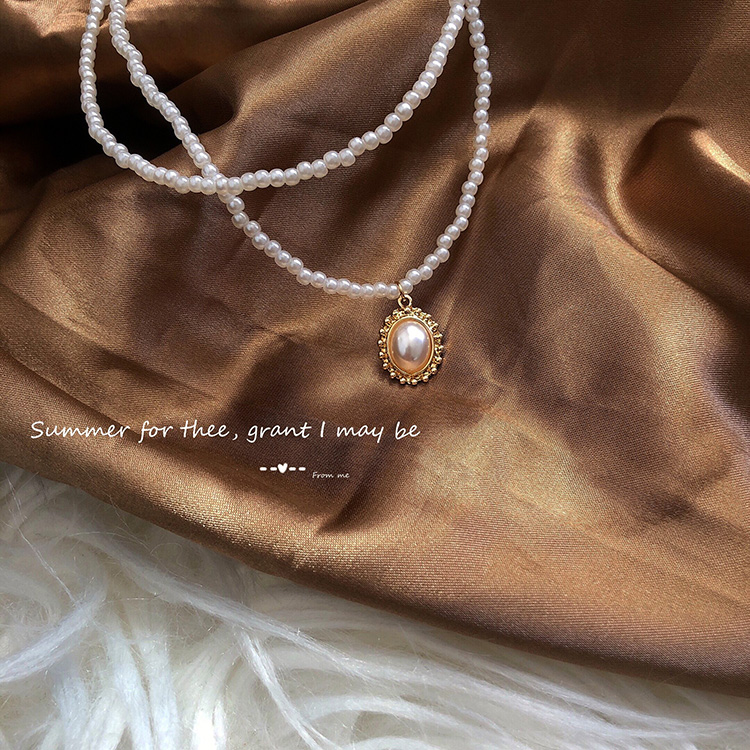 Vòng cổ hai lớp thời trang vintage